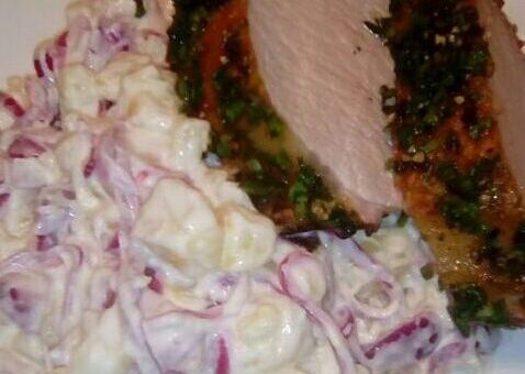 fűszeres karaj krumplisalátával