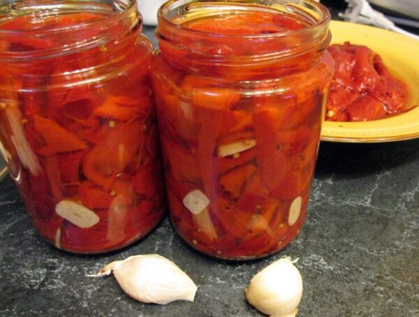 sült kápia paprika télire