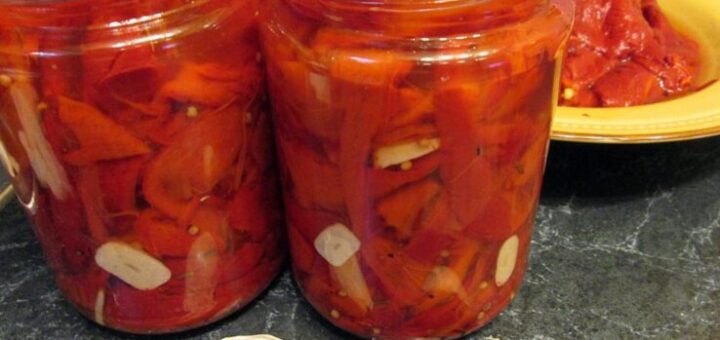 sült kápia paprika télire