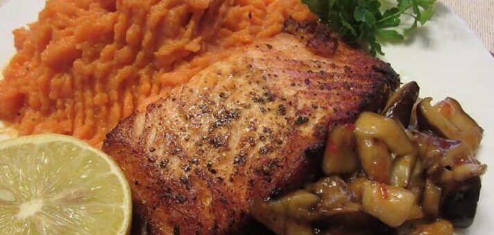 pirított lazacderék