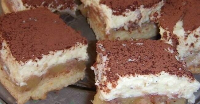 almás pudingos sütemény