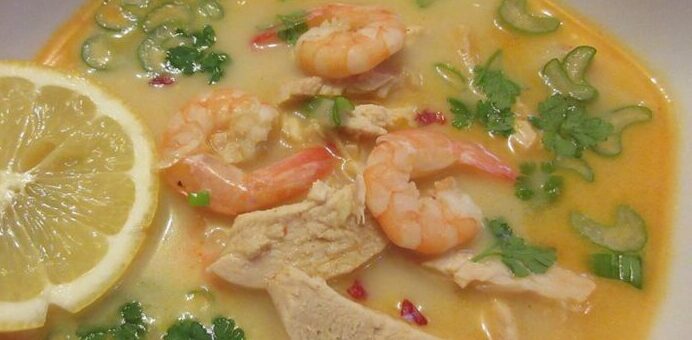 thai csirkés rákleves