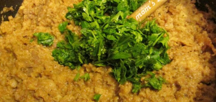 csirkemájas töltelék