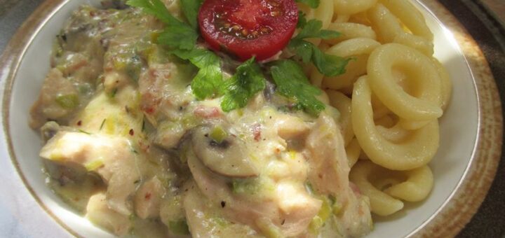 tejszínes csirketokány