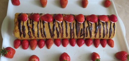 Eperpudingos piskótatekercs