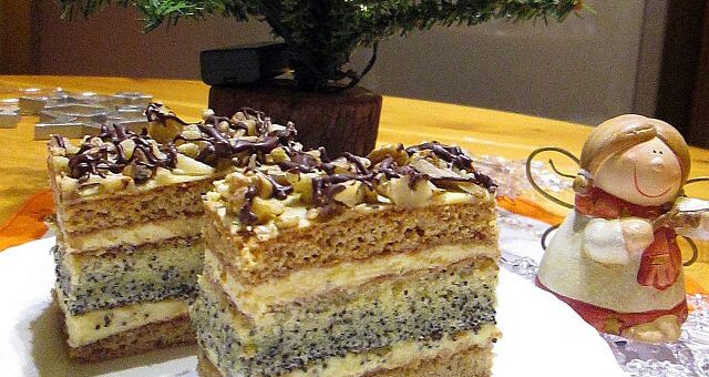 Francia mákos krémes