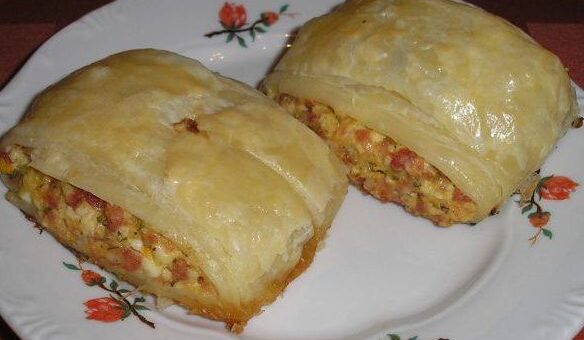 Sonkás-tojásos rétes