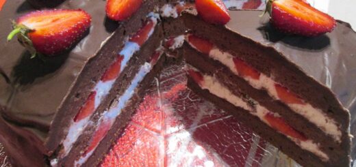 csokoládás epertorta