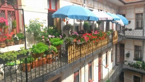 virágözön a körfolyosón