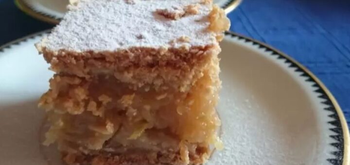 pudingos almás sütemény