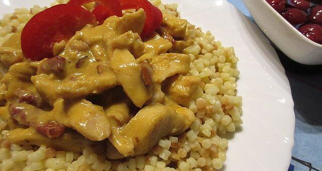 pikk-pakk csirkemell tarhonyával