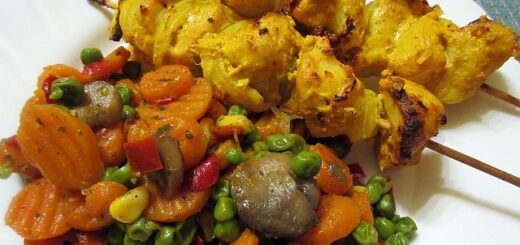 tandoori rablóhús zöldségkörettel receptje