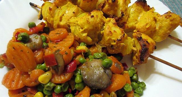 tandoori rablóhús zöldségkörettel receptje