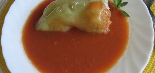 egy tányér töltött paprika