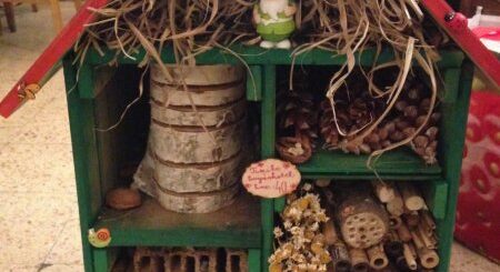 rovarhotel házilag készítve