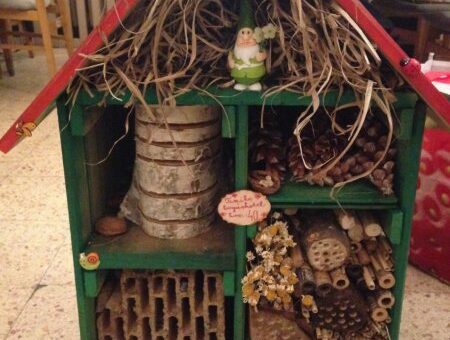 rovarhotel házilag készítve