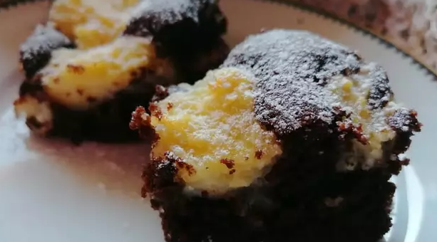 Kókuszos-pudingos kakaós szelet