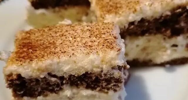 Krémes tejbegríz szelet