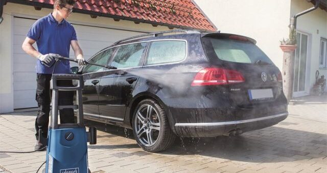 scheppach magasnyomású mosó automosás közben
