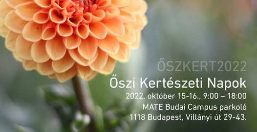 Őszi Kertészeti Napok 2022 plakátja