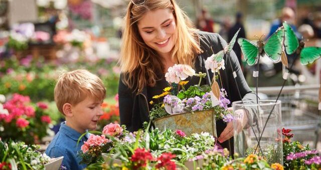 muskátli vásárlás gyerekkel