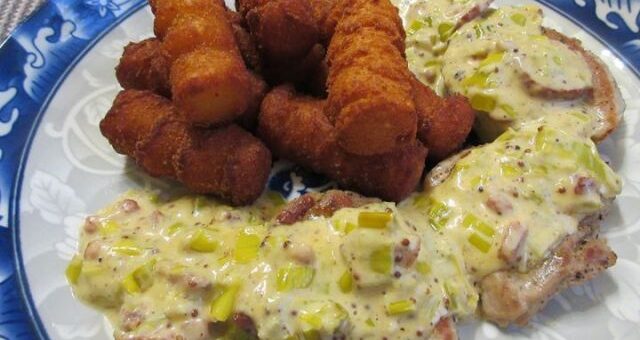 pirított szűzérmék tányéron