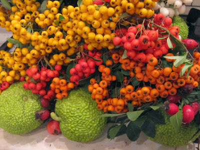 őszi termések, köztük narancseper