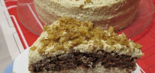 diókrémes diótorta