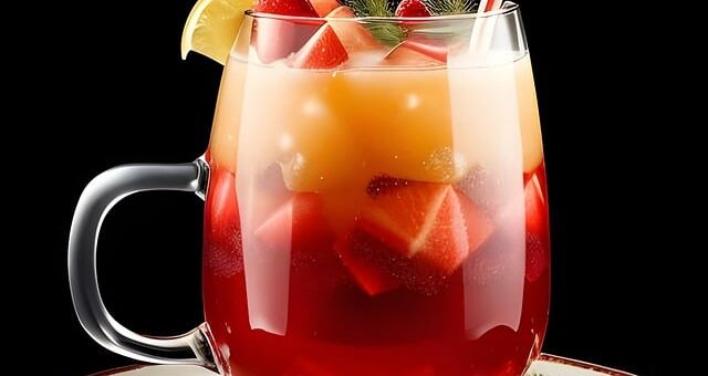 karácsonyi puncs pohárban