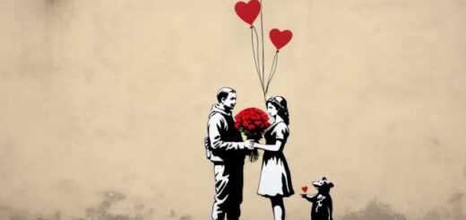 Valentin-napi virágok átadása