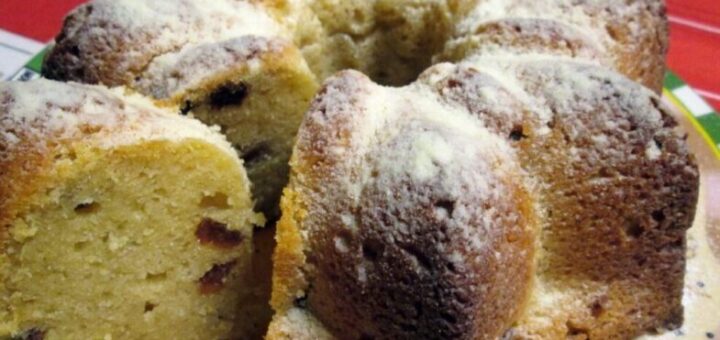 turós kuglóf tányéron