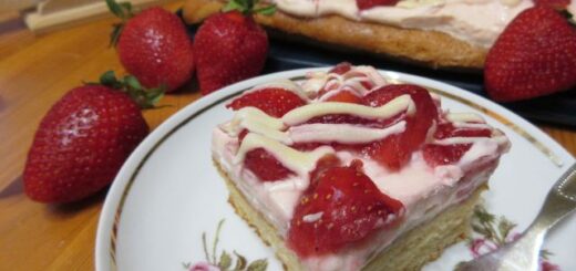 mennyei epres sütemény