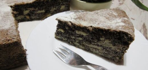 mákos-diós almástorta